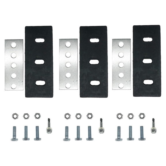 Garden Tools Impeller Kit 3-Blade Hex Head Bolts Modification Outdoor Snowblower Stainless Steel Universal Durable