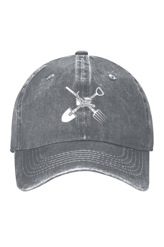 Garden Tools Print Vintage Wash Dad Hat Adjustable Curved Brim Baseball Cap,Casual Outdoor Sports Fishing Cap for Men and Women