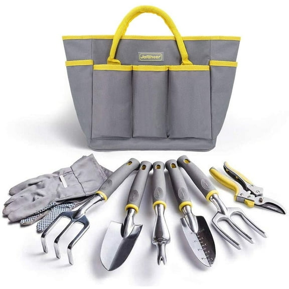 Garden Tools Set, 8PCS Heavy Duty Garden Tool Kit,Gardening Tools Gifts for Women and Men