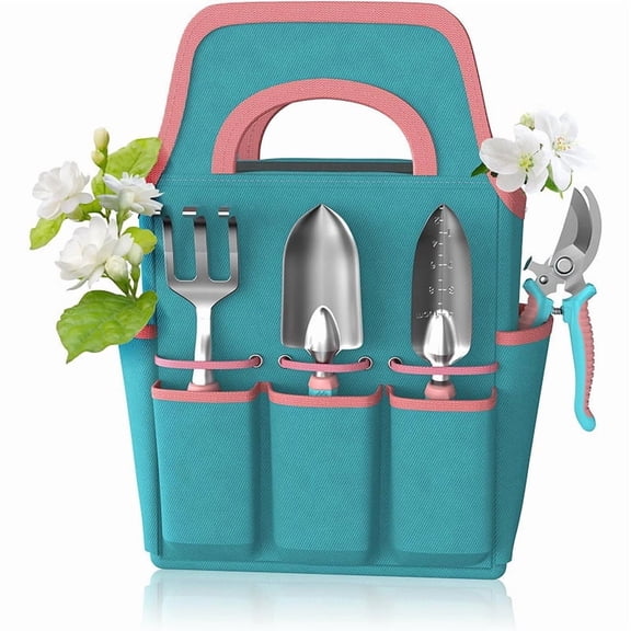 Garden Tools Set Gardening Gift for Women&Men, Gardening Hand Tools Set, Ideal Gardening Supplies, Essentials, Garden Stuff, Rust-Proof, Stainless Steel, Aluminum Alloy Material