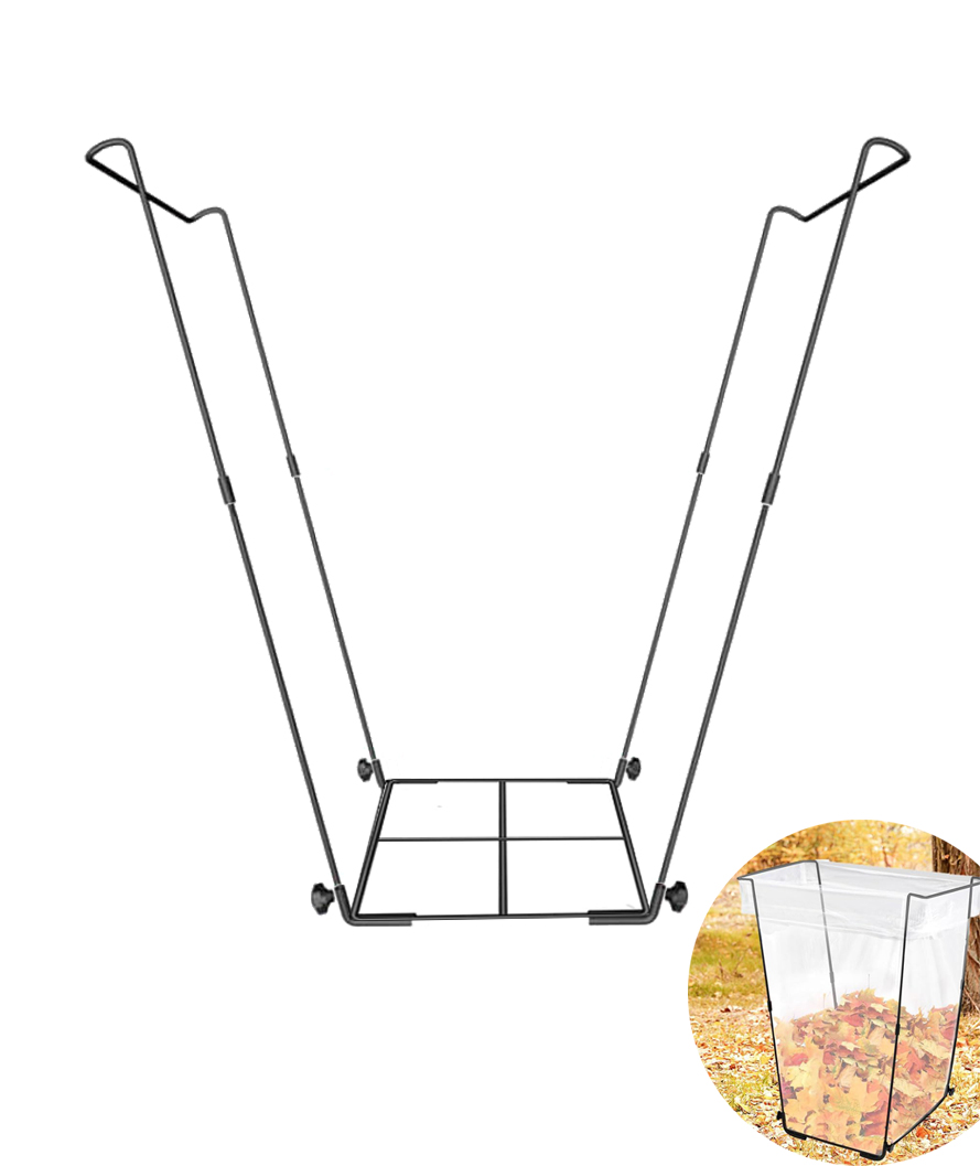 Garden Trash Bag Holder，Outdoor Trash Bag Holder Stand Heavy Duty Metal Garden Garbage Bag
