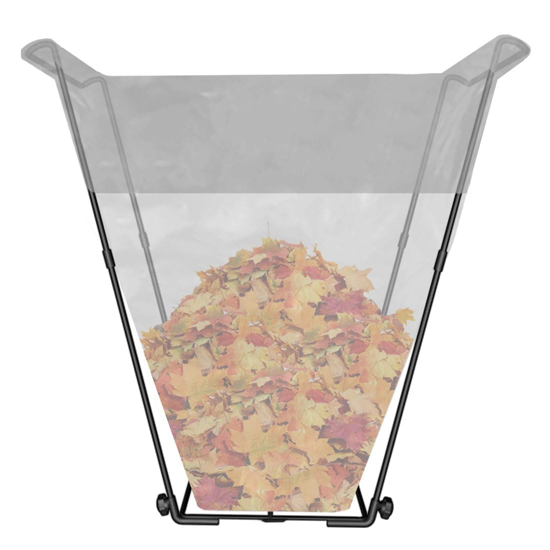 Garden Trash Bag Holder, Outdoor Metal Leaf Bag Holder Stand, Garbage