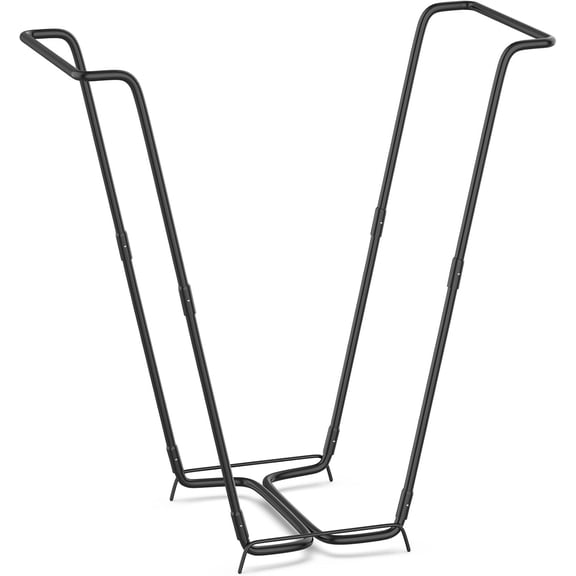 Garden Trash Bag Holder Stand, Heavy Duty Metal Outdoor Leaf Bag Holder for Yard Waste, Portable 30-45 Gallon Capacity Trash Bag Rack for Lawn Camping Party Weeding Yard Gardening