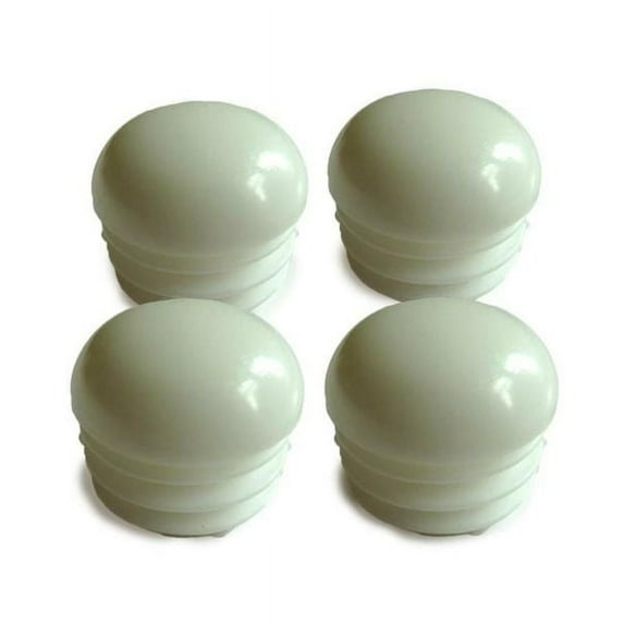 Garden Treasures 1-1/4" Table and Chair Leg Cap Inserts in White, Pack of 4