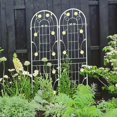 thumbnail image 1 of Garden Trellis, 2 Pack Metal Garden Trellis Outdoor Trellis 71" x 19.7" Rustproof Trellis for Climbing Plants Outdoor Flower Vines Plant Rose Vegetable Support, 1 of 6