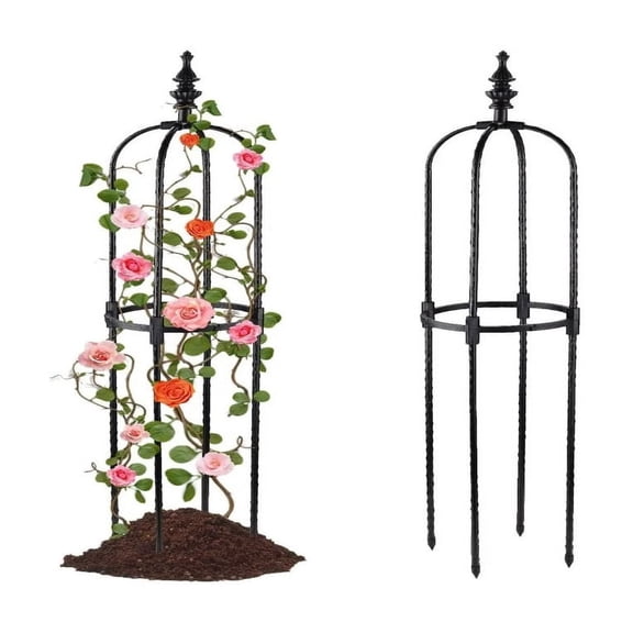 Garden Trellis for Climbing Plants Outdoor, Tall Plant Trellis Support for Potted Plants Climbing Vine Rose Clematis Vegetable Cucumber Trellis, Garden Obelisk Trellis,