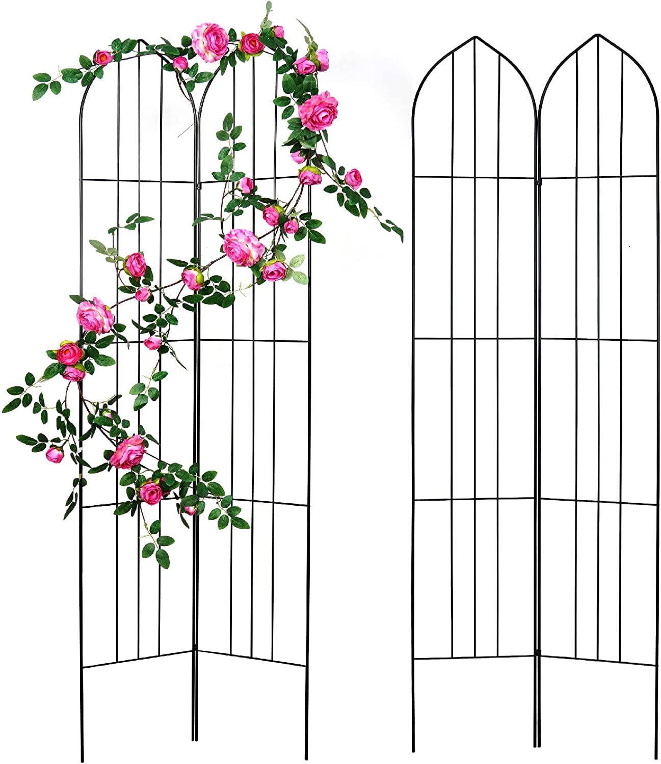Garden Trellis for Vines and Climbing Plants Outdoor, Iron Wire