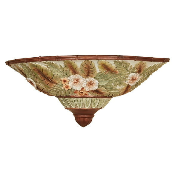 Garden Tropics Palm Leaf Wall Display Shelf 18 Wide x 7 Depth x 7.5 High