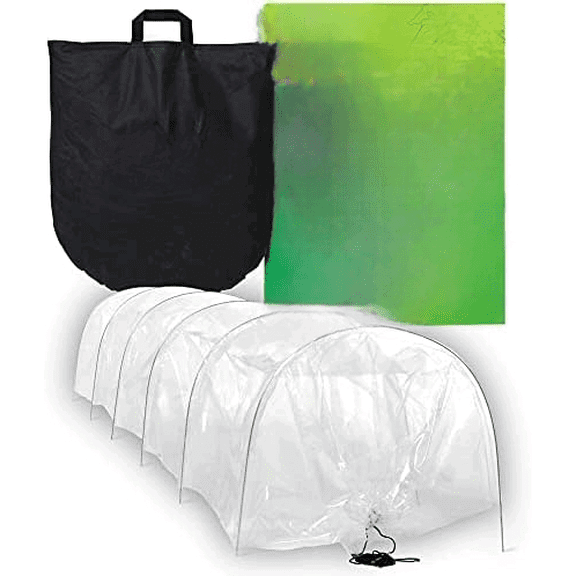 Garden Tunnel Shade Cover Poly Greenhouse Protection From Heat Frost Winter Gardening Green House Sun Shades Cloche Hoops Plant Covers Hoop House Outside Heavy Duty Garden Row Cold Green Houses Kit