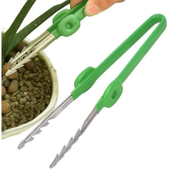 Garden Tweezer for Succulent Plants and Crafts Lightweight Stable Easy to Use for Females Green