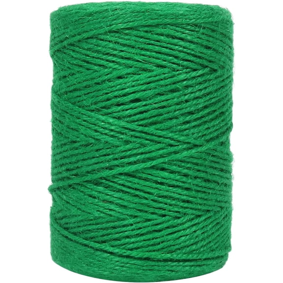 Garden Twine, 656 Feet 2mm Green Jute Twine for Gardening, Plant Ties for Climbing Plants, Tomatoes, Vegetables, Crafts