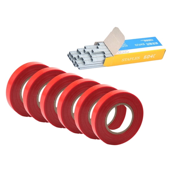 Garden Tying Tool Stainless Steel Staple Pin & Plant Branch Tie Tape For Horticulture Vineyards Tomato Plant