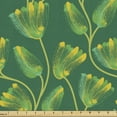 thumbnail image 1 of Garden Upholstery Fabric by the Yard, Flowers Hand Drawn Herb with Paint Stains Abstract Concept, Decorative Fabric for DIY and Home Accents, 10 Yards, Sea Green Yellow by Ambesonne, 1 of 4