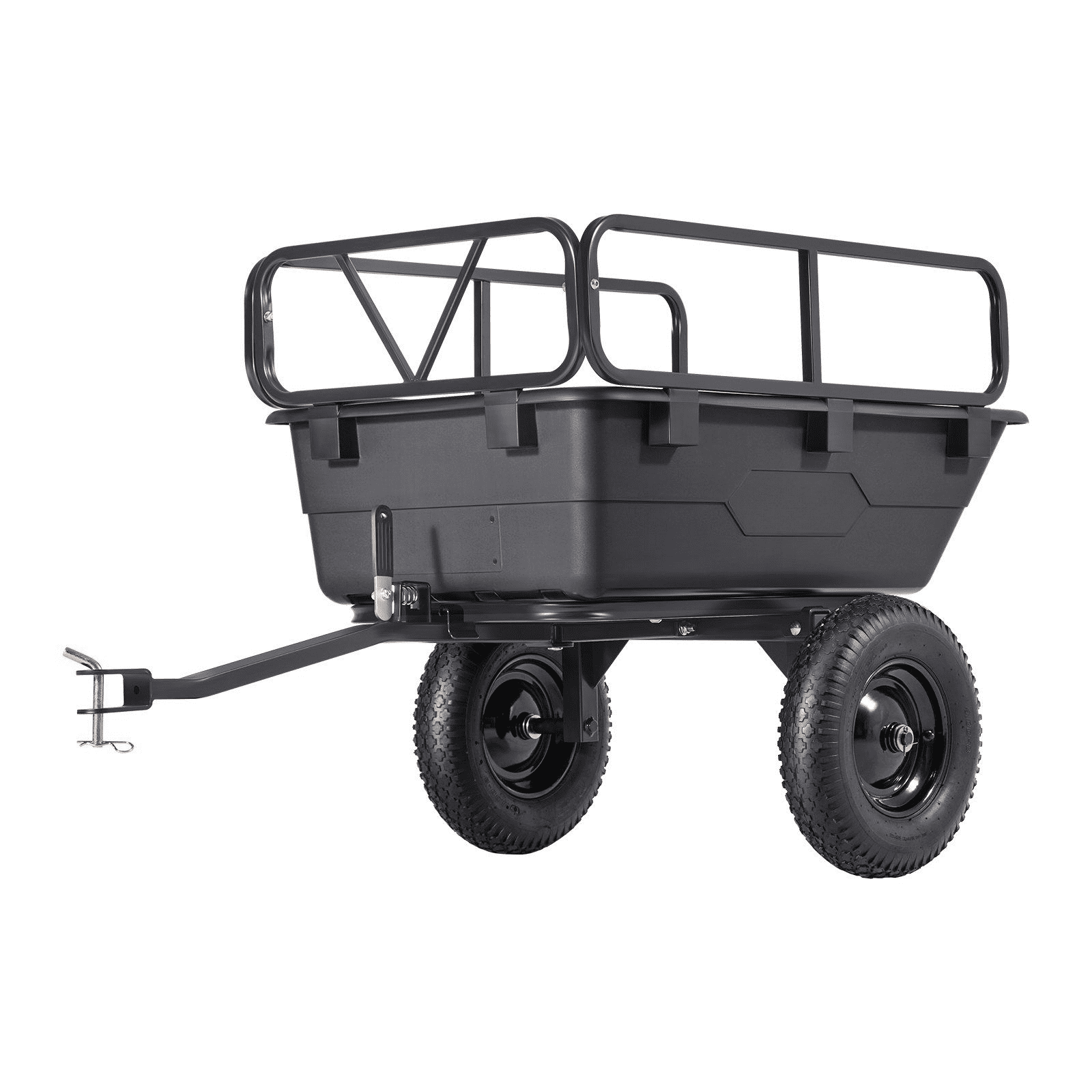 Garden Utility Trailer 10 Cu Ft 500lbs - ATV UTV Tow Behind Cart ...