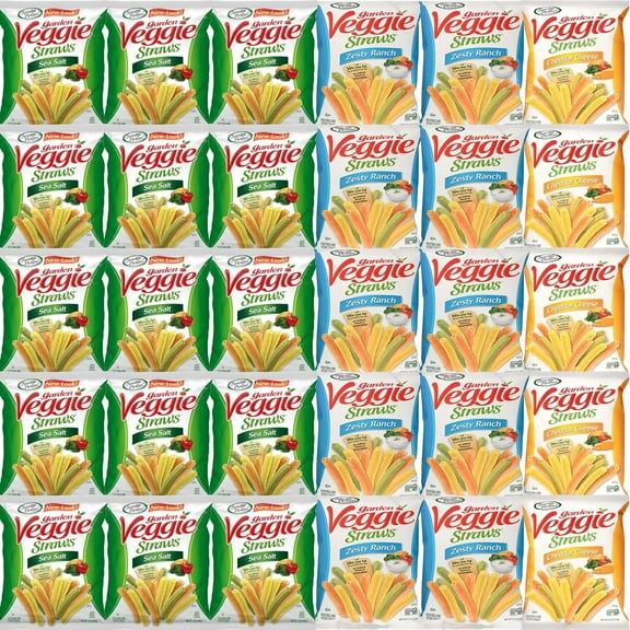 Garden Veggie Straw Variety Pack 30 Count