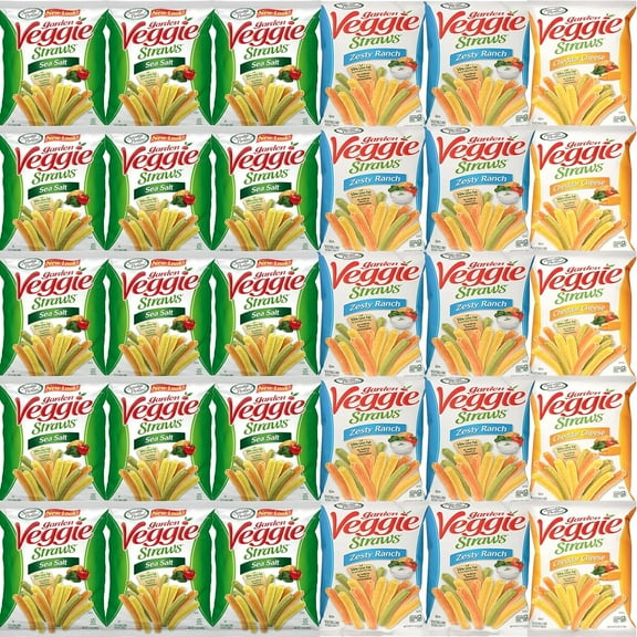 Garden Veggie Straw Variety Pack (30 Count)