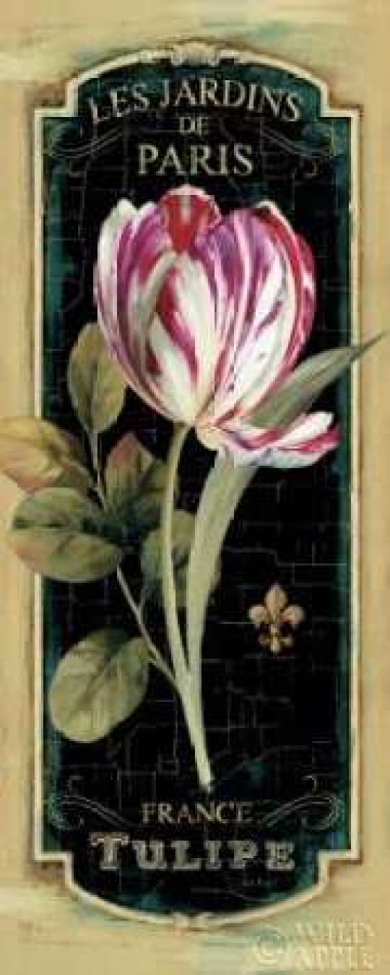 Garden View IV Black Canvas Art - Lisa Audit (24 x 48)