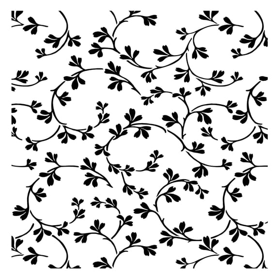 Garden Vine All Over Embossing 12 x 12 Stencil | FS127 by Designer Stencils | Reusable Stencils for Painting on Wood, Wall, Tile, Canvas, Paper, Fabric, Furniture, Floor