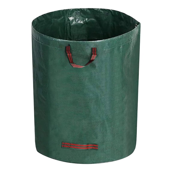 Garden Waste Bags, 32 Gallon Heavy Duty Reusable Yard Waste Bags, Collapsible Lawn Grass Leaf Trash Bag with Handles Large Capacity Containers for Outdoor Garden Debris Cleaning 1 Pack, A