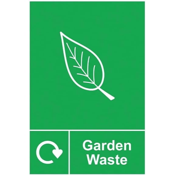 Garden Waste Recycling Sign Site Safety Metal Sign 8x12 Inch Notice Danger Warning Caution for Outdoor & Indoor