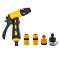 Garden Water Gun Hose Nozzle Adjustable Variable Spray Patterns High