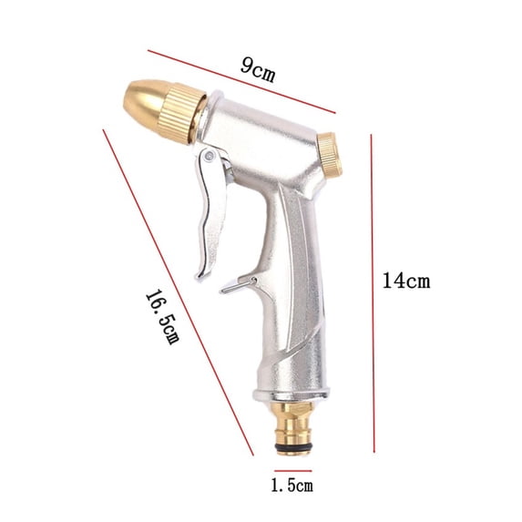 Garden Water Gun Sprinkler Hose Nozzle High Pressure Car Wash Metal Water Spray Guns Watering Irrigation Tools ,Effortless cleaning