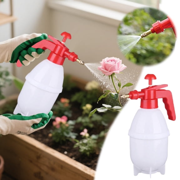 Handheld Pressure Sprayer for Garden and Home Cleaning with Adjustable Brass Nozzle