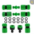 thumbnail image 1 of Garden Watering Hose ABS Quick Connector 1/2” End Double Male Hose Coupling Joint Adapter Extender Set For Hose Pipe Tube, 1 of 7