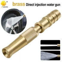 Garden Watering Hose Nozzle | Heavy Duty Brass Sprayer | Adjustable High Pressure & Mist | Leak-Proof O-Ring Seal | Multi-Function for Car Washing & Cleaning | 1 Pack