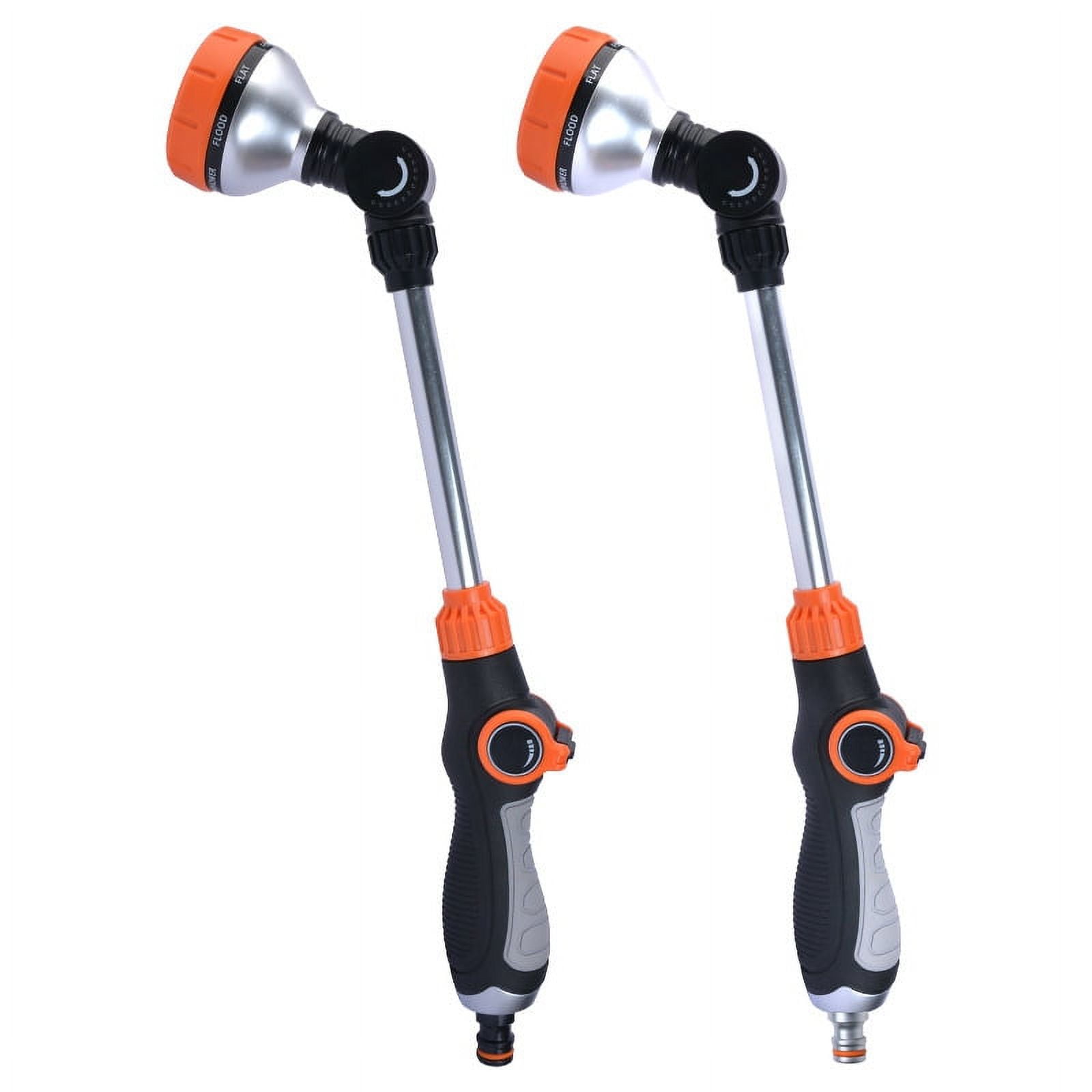 Garden Watering Wand, Garden Hose Nozzle Hose Sprayer Water Hose Wand with Pivoting Head, 8