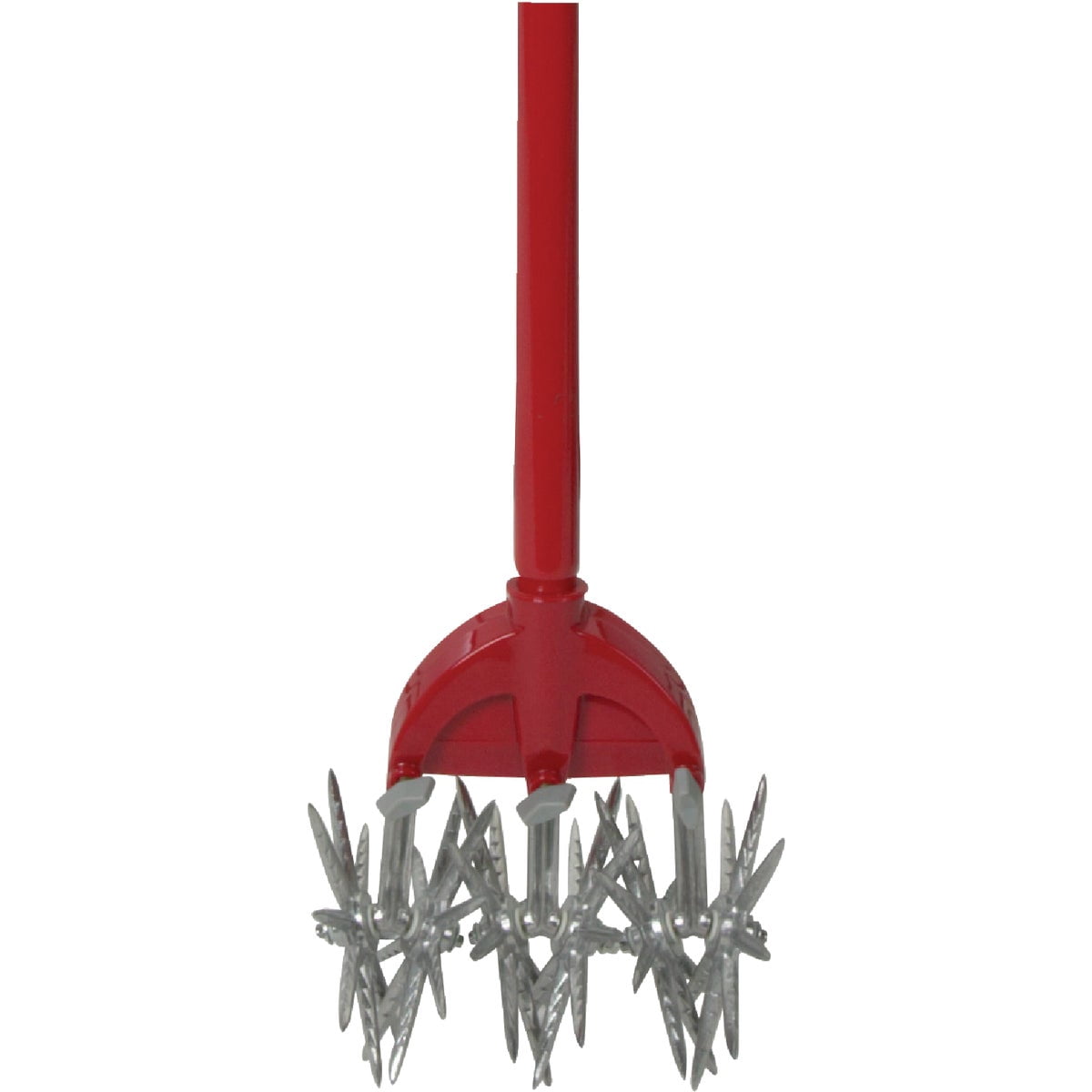 Garden Weasel 90206 Cultivator and Tiller, Durable Steel, Detachable Tines, No Bending, Red — Residential Use, Standard Application