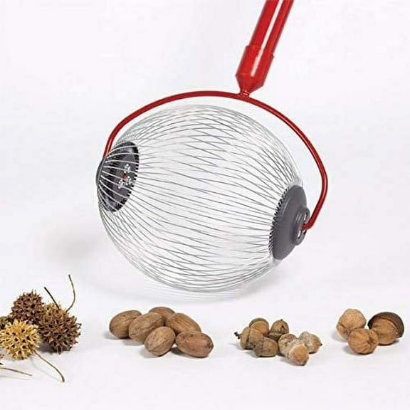 Garden Weasel 95314 Medium Nut Gatherer Picks up Pecans, Large Acorns, Sweet Gum Balls, Hickory Nuts, and More From .75 to 2 In Size, Weather and Rust Resistant