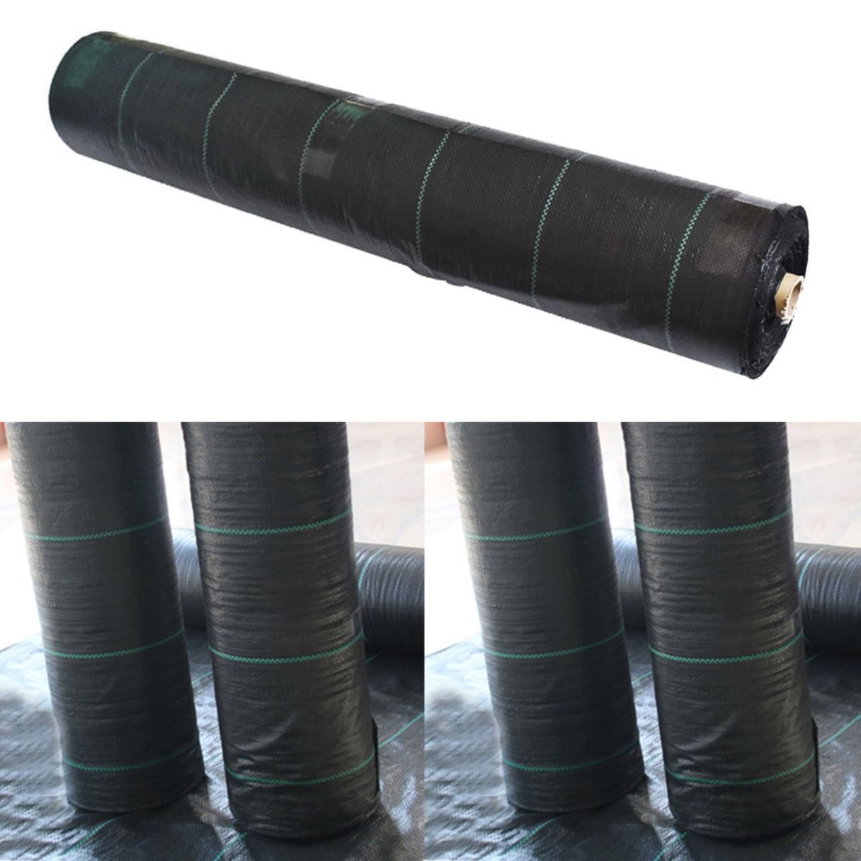 Garden Weed Barrier Fabric Landscape, 4ft x 150ft PP Material Fabric Weed Control Ground Cover Weed Blocking Mat for Flower Bed, Yard