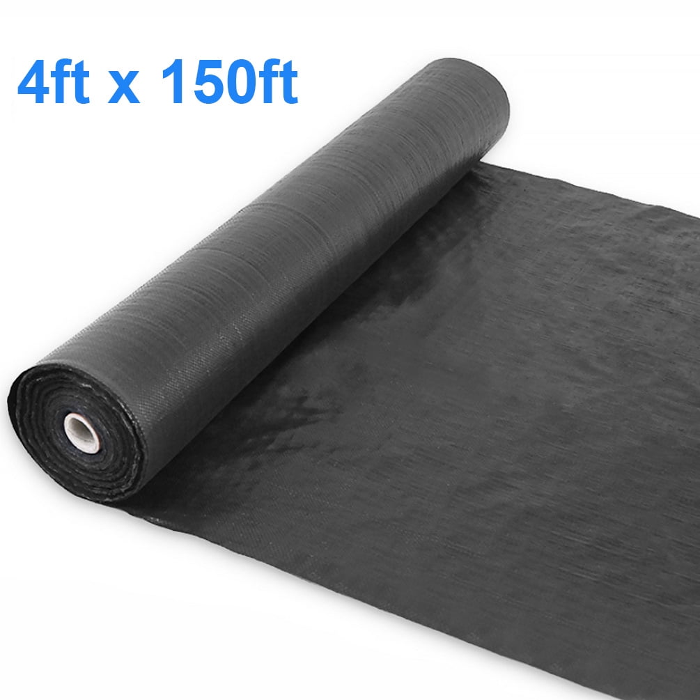 Garden Weed Barrier Fabric Landscape, PP Material Fabric Weed Control Ground Cover Weed Blocking Mat for Flower Bed, Yard, 4ft x 150ft