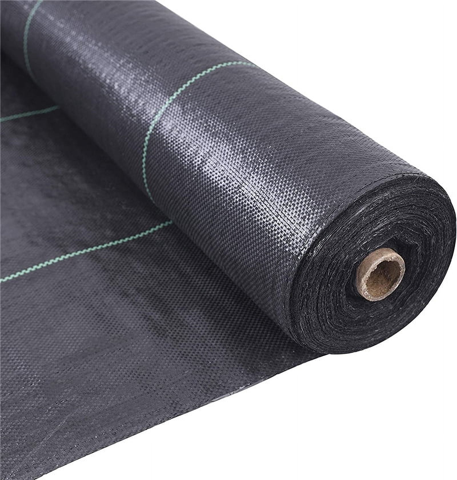 Garden Weed Barrier Landscape Fabric 5 x 10Ft Heavy-Duty Weed Barrier Fabric Garden Landscaping Fabric Roll Weed Cloth Ground Cover Woven for Yard, Flower Bed, Garden