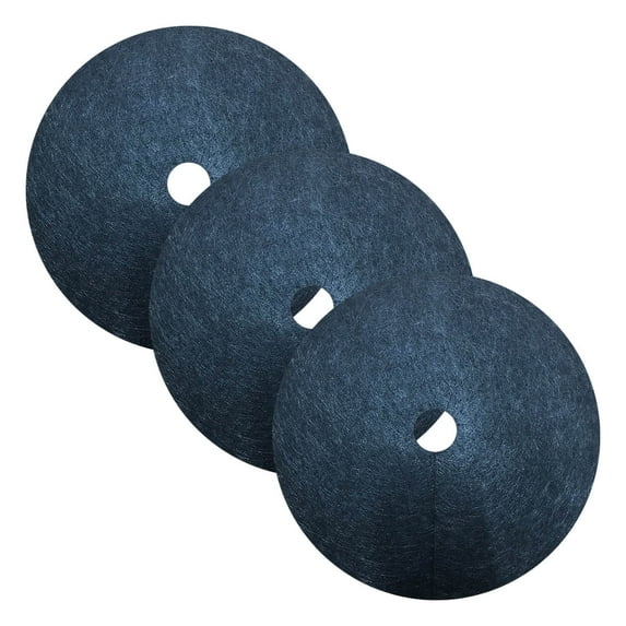 Garden Weed Barrier Landscape Fabric,Weed Block Fabric Heavy Duty,Woven Mulch for Landscaping Ground Cover Weed Control Fabric, Black Garden Bed Liner (3Pcs,24.4")