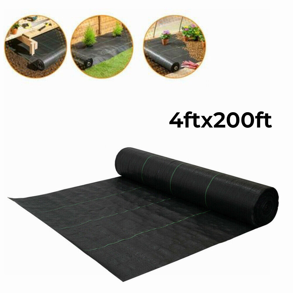 Garden Weed Barrier Landscape Fabric Weeds Control Ground Cover Mat
