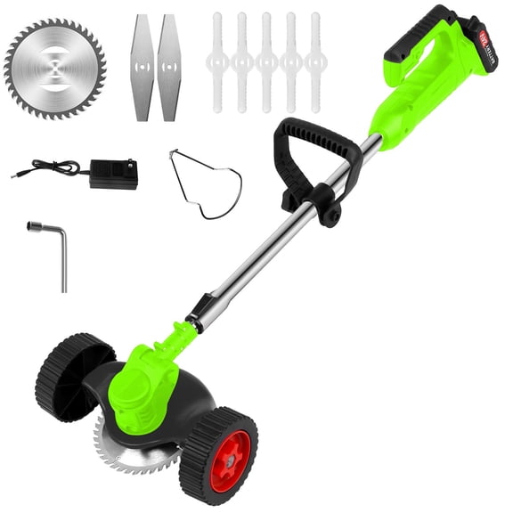 Garden Weed Pulling Tool Eater Grass String Trimme-r,Grass Trimme-r Eater With Wheel,Without 24V Lithium- Batteries