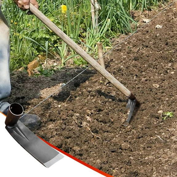 Garden Weeding Hoe under $5! CQCYD Outdoor Garden Weeding Hoe, Forged Manganese Steel Hand Tool for Planting Vegetables Flowers, Portable Agricultural Tool for Farming Soil Work