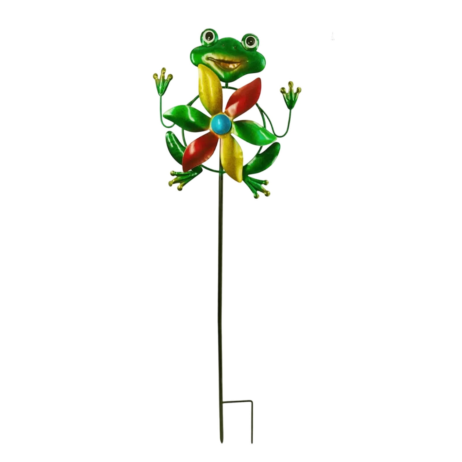 Garden Wind Spinner Outdoor, Metal Wind Sculpture for Patio and Pathway, Decorative Lawn Ornament with Ground Stake, Yard Art for Garden and Backyard,
