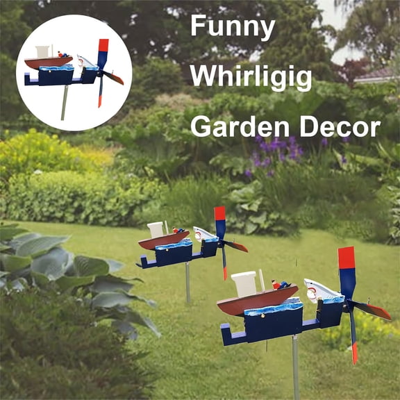 Garden Windmill Decorative Outdoor Whirligig Yard Art Craft Metal Wind Wheel for Courtyard Patio