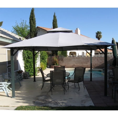 Garden Winds 14’ x 14’ Square Canopy Gazebo, Water-Resistant