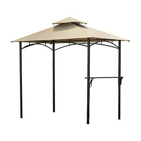 Garden Winds Bamboo Look BBQ Gazebo Replacement Canopy Top with RipLock Technology