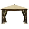 thumbnail image 1 of Garden Winds  Cedar River Gazebo Replacement Canopy Top - RipLock 350, 1 of 6