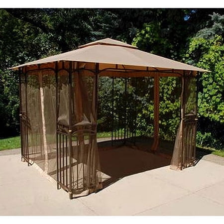 Garden Winds Curved Corner Panel Gazebo Replacement Canopy Top, RipLock 350