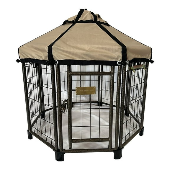 Garden Winds Custom Fit Replacement Canopy Top Cover Compatible with The Advantek, The Pet Gazebo 3 Foot Pet Dog Gazebo Kennel Playpen Models 23230E, 23403ET - Upgraded Performance Riplock 350 Fabric