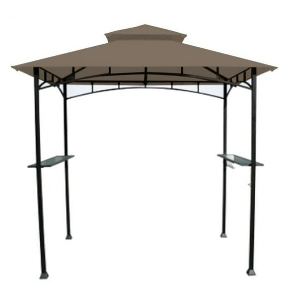 Garden Winds Custom Fit Replacement Canopy Top Cover Compatible with Aldi Gardenline Belavi Grill Gazebo Nutmeg, 350 - Top Tier 34" x 21", Bottom Tier 96" x 60"