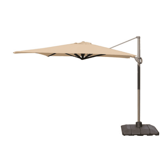 Garden Winds Custom Fit Replacement Canopy Top Cover Compatible with The Backyard Creations UMB-952371 10' x 13' Offset Patio Umbrella - Upgraded Performance RipLock 350 Fabric