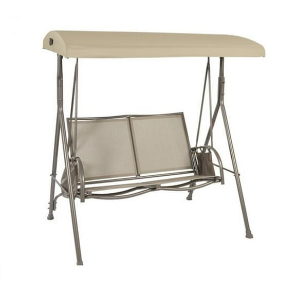 Garden Winds Custom Fit Replacement Canopy Top Cover Compatible with The Garden Treasures GT SS-909E-1 Sling Swing - Upgraded Performance RipLock 350 Fabric