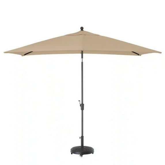 Garden Winds Custom Fit Replacement Canopy Top Cover Compatible with The Hampton Bay UB003A, 314020938 6.5' x 10' Patio Umbrella - Upgraded Performance RipLock 350 Fabric